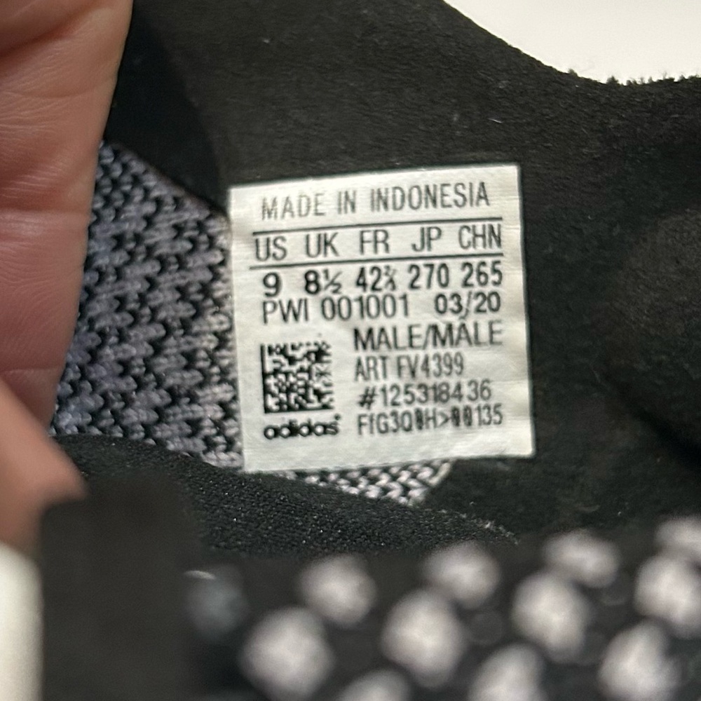 Adidas X9000L3 Black White Running Shoes - 9 - Picture 4 of 13